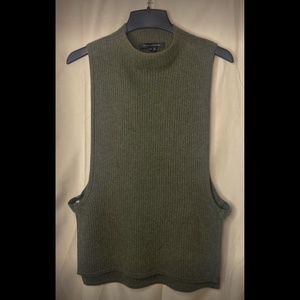 Skull Cashmere mock-neck vest